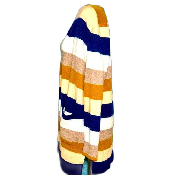 Madewell Kent Stripe Alpaca Blend Cardigan in Bengali Indigo Sz XS-M - Picture 3 of 6